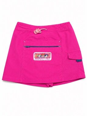 Powerpuff Girls Pink Skort Girls M 7/8 Y2K Cartoon Network Cargo Pocket 2000